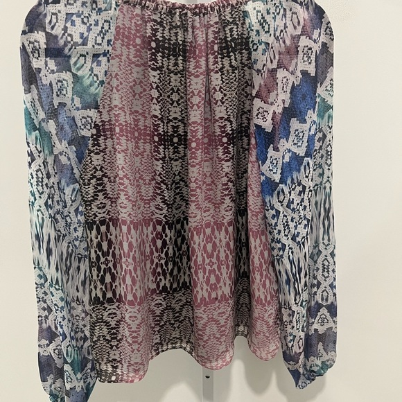 Ramy Brook : Kayden Printed Blouse / SIZE L - Picture 2 of 2